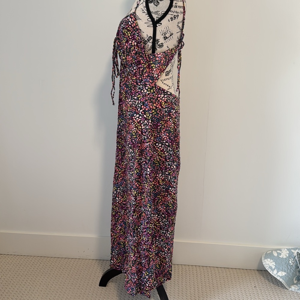 Maxi Floral Backless Dress - Picture 3 of 4